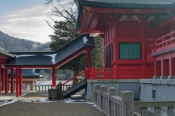 Shrine on Lake Onuma