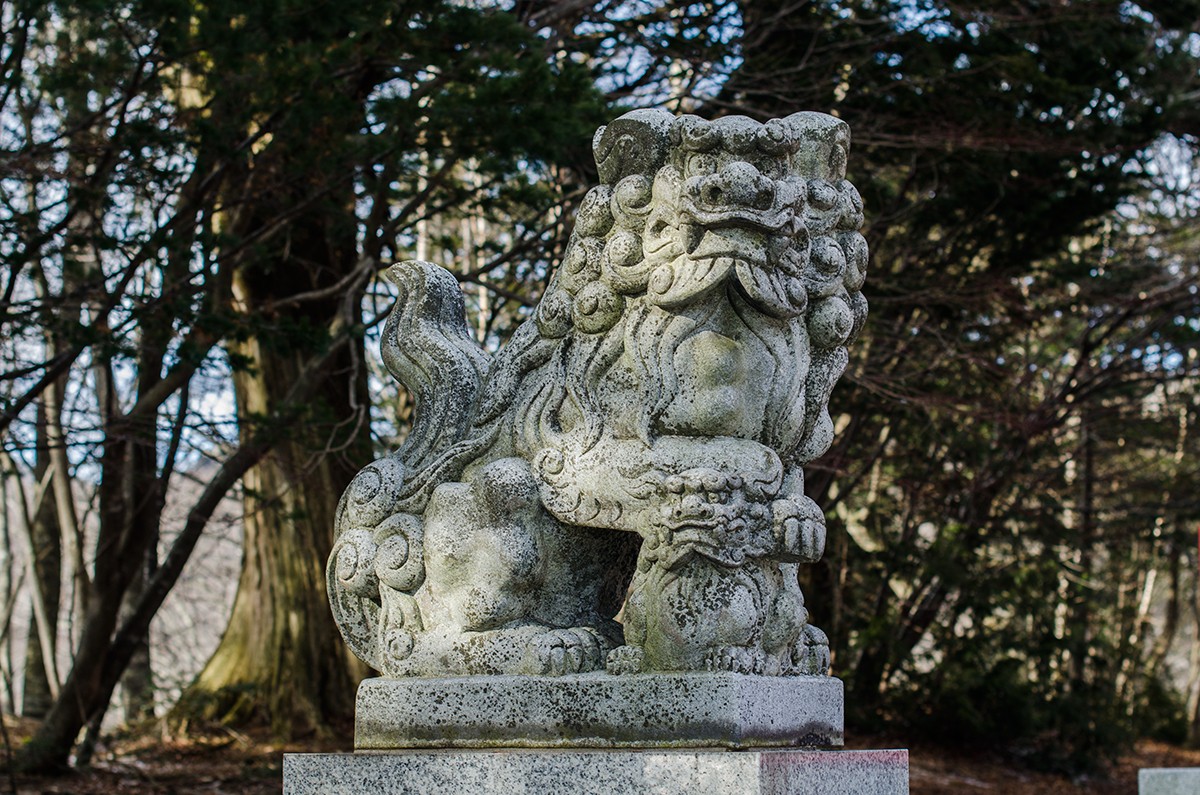 Shrine on Lake Onuma