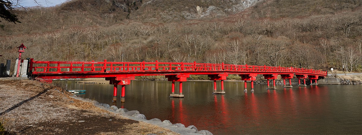 Shrine on Lake Onuma
