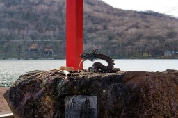 Shrine on Lake Onuma