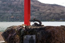Shrine on Lake Onuma